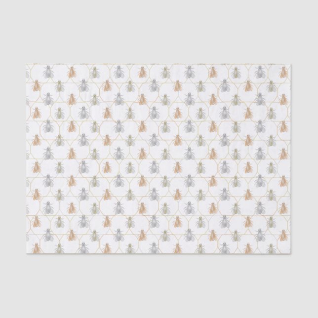 Honeybees Honeycomb Tissue Paper (Front)
