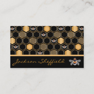 Honeycomb And Bees Business Card