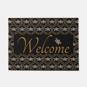 Honeycomb And Bees Doormat