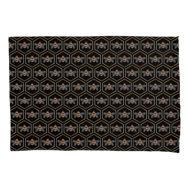 Honeycomb And Bees Pillowcase (Front)