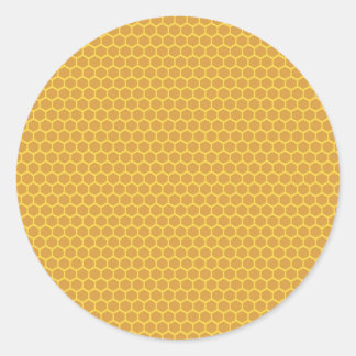 Honeycomb Background Classic Round Sticker
