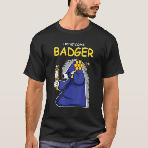 Honeycomb Badger Beekeepers T-Shirt