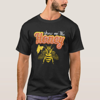 Honeycomb Bee Hive  Beekeeper T-Shirt