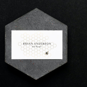 Honeycomb Bee Keeper Business Card