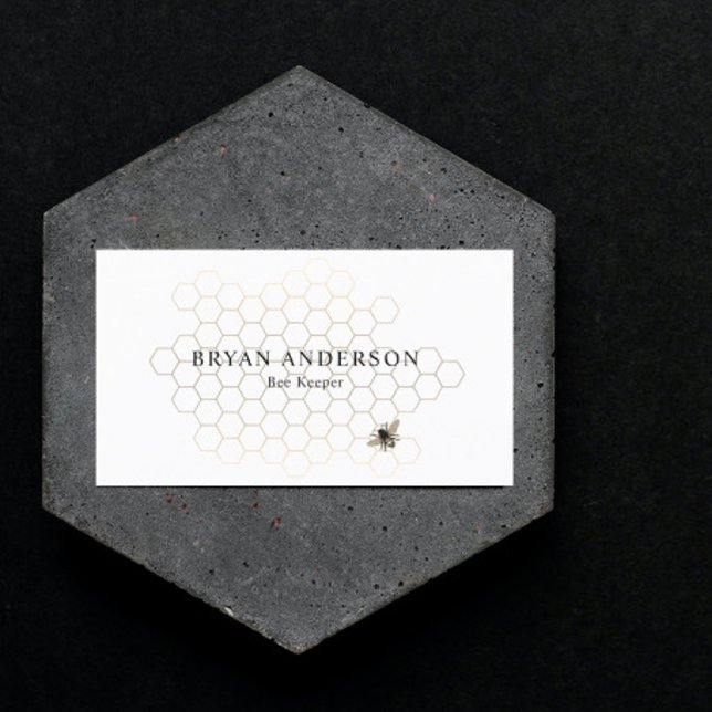 Honeycomb Bee Keeper Business Card (Creator Uploaded)