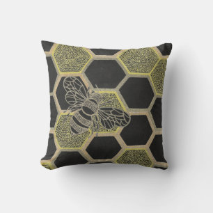 Honeycomb & Bee Pillow