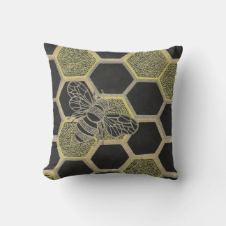 Honeycomb & Bee Pillow