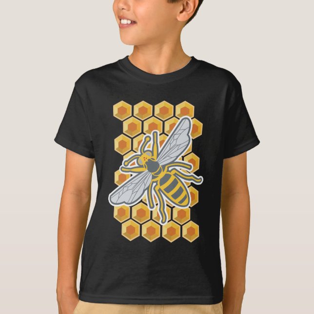 Honeycomb Bee T-Shirt (Front)