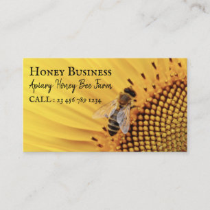 Honeycomb beekeeper pureraw farm Apiarist Business Card