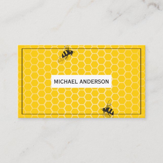 Honeycomb / Bees Business Card (Front)