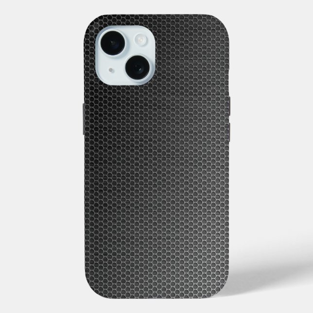 Honeycomb Brushed Metal Grill Case-Mate iPhone Case (Back)