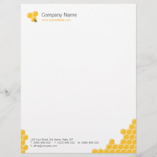 Honeycomb business letterhead