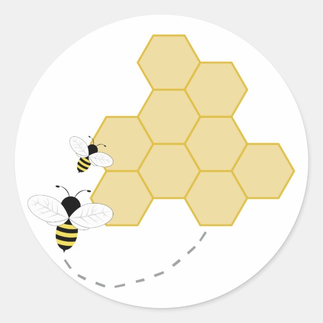 Honeycomb Classic Round Sticker (Front)