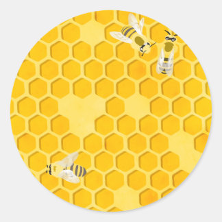 Honeycomb Classic Round Sticker