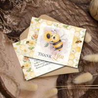 Honeycomb Floral Bee Classy Custom Baby Shower