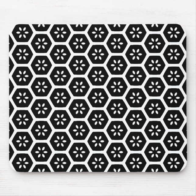 Honeycomb Flower - v2 Mouse Pad (Front)