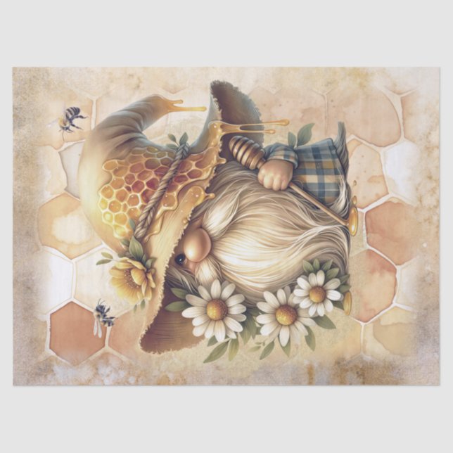 Honeycomb Gnome Tissue Paper (Front)