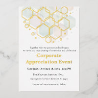Honeycomb Gold Foil Corporate Appreciation Event