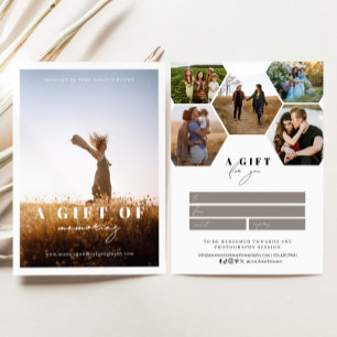 Honeycomb Hexagon Photography Gift Certificate