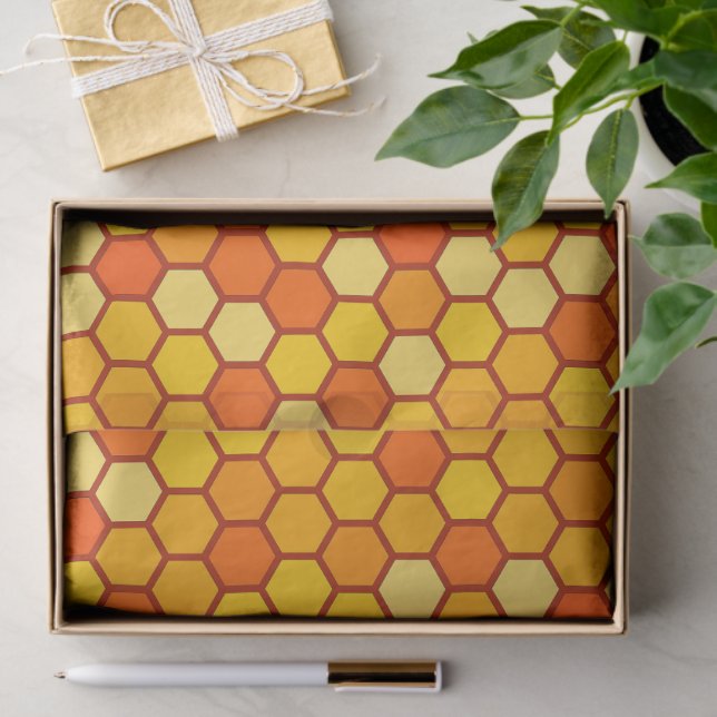 Honeycomb Hexagon  Tissue Paper (Gift)