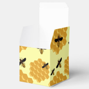 Honeycomb Honey Bees Insect Lover Yellow Beekeeper Favour Box