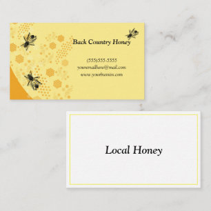 Honeycomb Honeybee Honey Bee Farm  Business Card