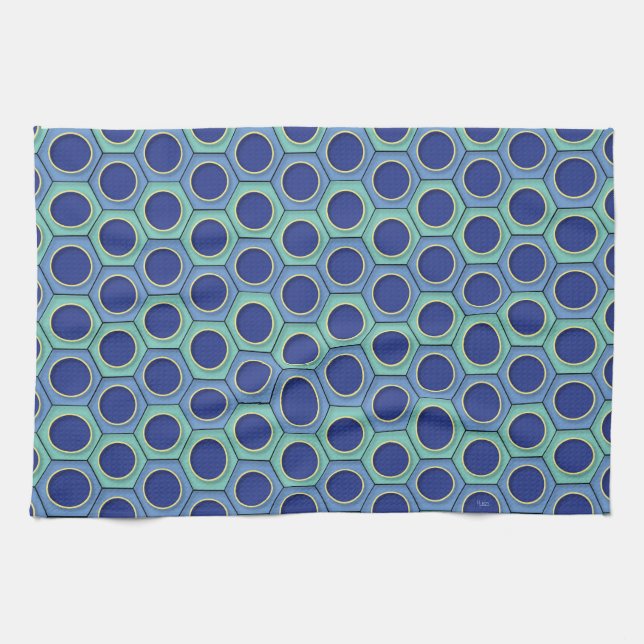 Honeycomb Hustle Kitchen Towel (Horizontal)