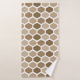 Honeycomb in Sand Bath Towel Set