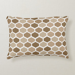 Honeycomb in Sand Decorative Cushion