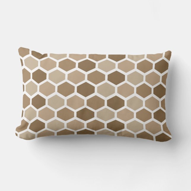 Honeycomb in Sand Lumbar Cushion (Front)