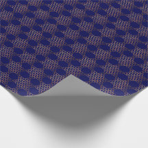 Honeycomb Jewish Stars Wrapping Paper