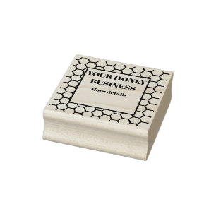 Honeycomb Label Rubber Stamp