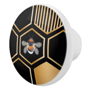 Honeycomb Pattern Ceramic Knob