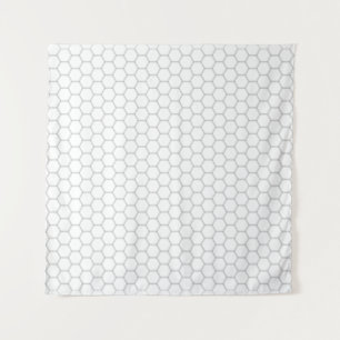 Honeycomb pattern hexagon design tapestry