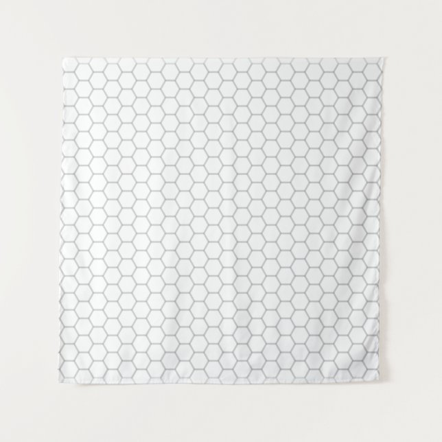 Honeycomb pattern hexagon design tapestry (Front)