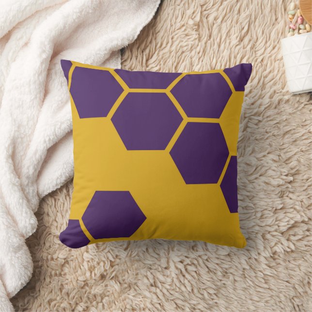 Honeycomb pattern hexagons geometric cushion (Blanket)
