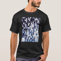 Honeycomb Pattern In Blue Tones Hexagon Painting