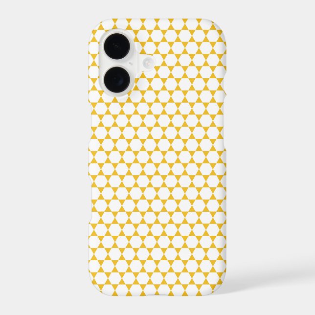 Honeycomb pattern in mustard yellow (Back)