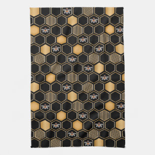 Honeycomb Pattern Tea Towel