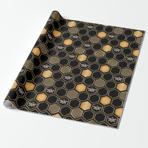 Honeycomb Pattern Wrapping Paper