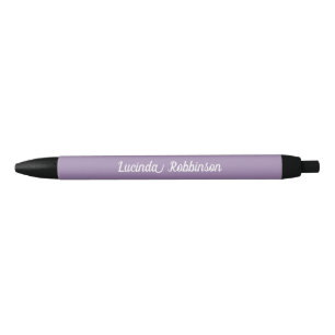 Honeycomb   Solid Colour Purple 2 Personal Black Ink Pen