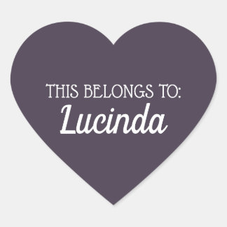 Honeycomb | Solid Colour Purple 4 Personal Heart Sticker