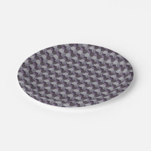 Honeycomb Striped Honeycomb Paper Plate