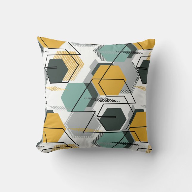 Honeycombs. Abstract geometric pattern.1 Cushion (Front)