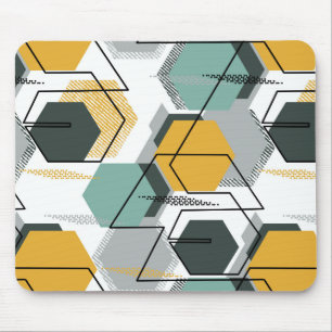 Honeycombs. Abstract geometric pattern.1 Mouse Pad