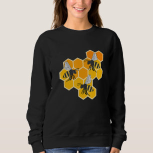 Honeycombs Bees Nature Wildlife Honey Sweatshirt