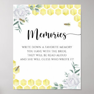 Honeycombs - Memories with the bride poster