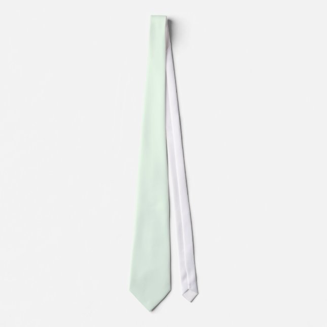 Honeydew Light Green Solid Trend Colour Background Tie (Front)