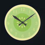 Honeydew Melon Art Cool Pastel Green Kitchen Clock<br><div class="desc">Honeydew Melon Art Cool Pastel Green Kitchen Clock, complete with seeds is for anyone who loves this delicious sweet treat, so welcome on a summer morning? Neat gift for Mom on Mothers Day, Christmas or her birthday, especially if she's always telling you to eat more fruit! This might be the...</div>