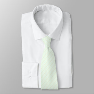 Honeydew Melon Green with Beige Pinstripes Tie